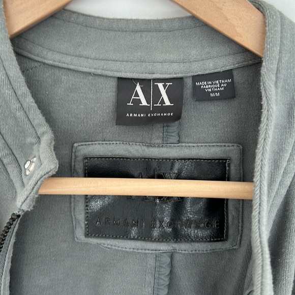 Armani exchange zip up. Men’s medium. Greenish slate colour - Picture 3 of 3
